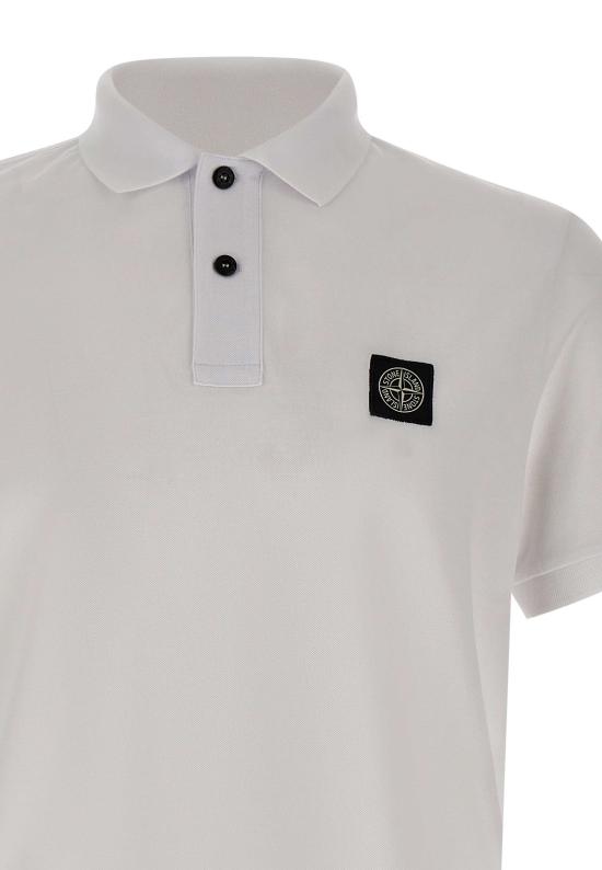  스톤 아일랜드 폴로 티셔츠 2200008S0017 V1001 WHITE - STONE ISLAND