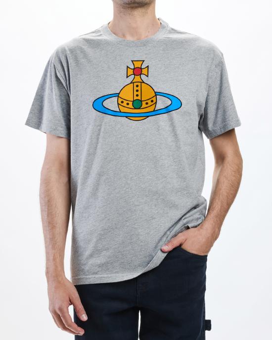 26SS 비비안웨스트우드 반팔 티셔츠 3G01004S J001M P001 GRIGIO - VIVIENNE WESTWOOD