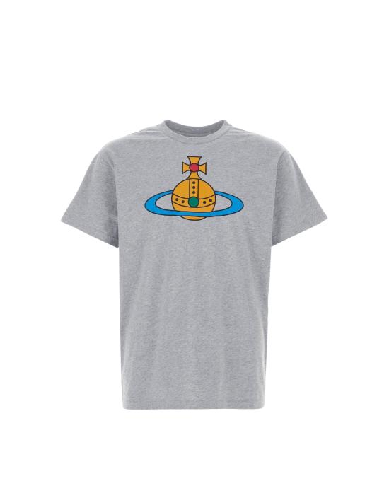 26SS 비비안웨스트우드 반팔 티셔츠 3G01004S J001M P001 GRIGIO