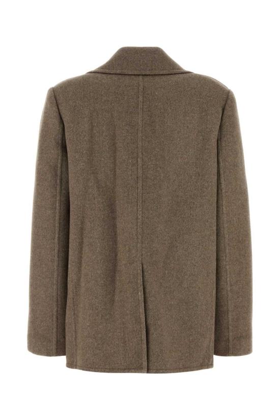  토리버치 코트 도브 그레이 울 블렌드  베이지 - TORY BURCH