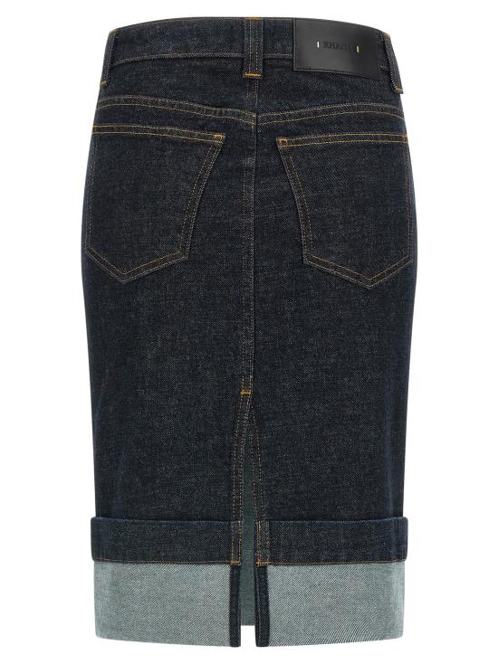  케이트 데님 스커트 Khaite 켄드라 미디 스커트 블루 - KHAITE