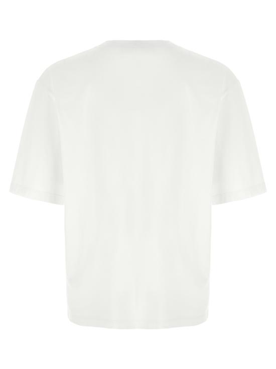  디스퀘어드2 탑 Dsquared2 루즈핏 코튼 티셔츠 화이트 - DSQUARED2