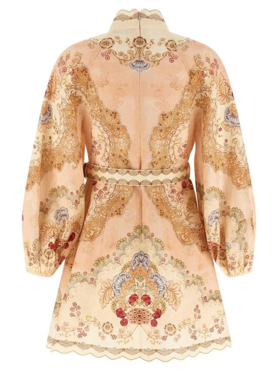  짐머만 숏 원피스 지머만 데이라이트 미니 드레스 핑크 - ZIMMERMANN