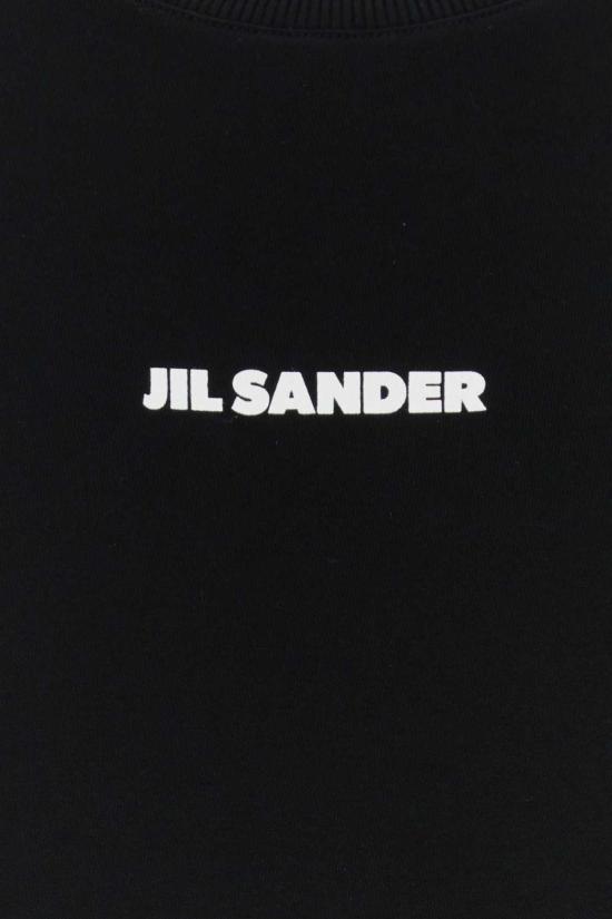  질샌더 긴팔 티셔츠 질 샌더 코튼 스웨트셔츠 블랙 - JIL SANDER