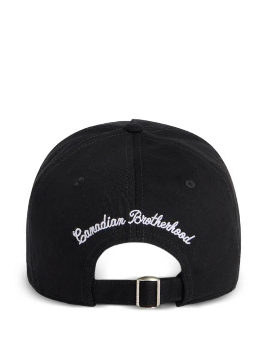  디스퀘어드2 모자 Dsquared2 베이스볼 캡 블랙 - DSQUARED2