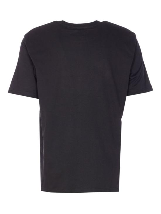  디젤 탑 크루넥 반팔 로고 플레이트 티셔츠 블랙 - DIESEL