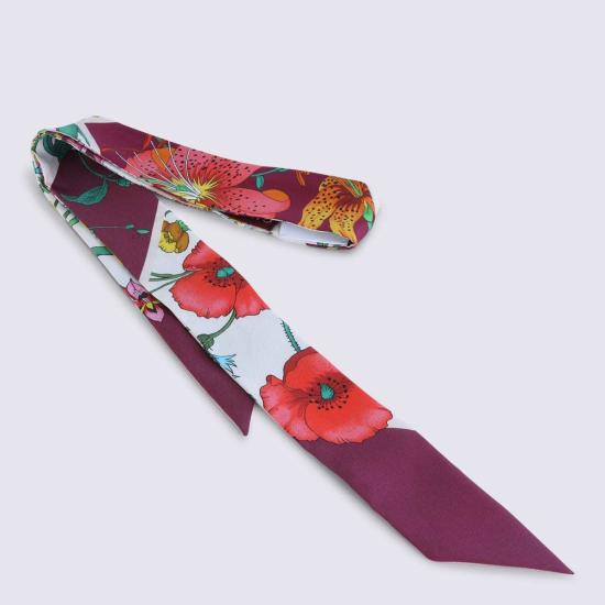  구찌 머플러/스카프 내로우 롱 스카프 모브 핑크