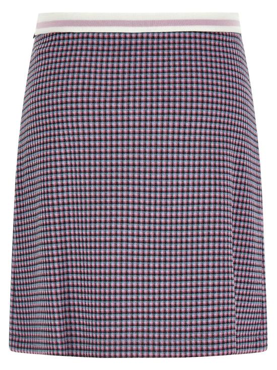  마르니 숏 스커트 마니 하운드투스 스커트 (보라색) - MARNI