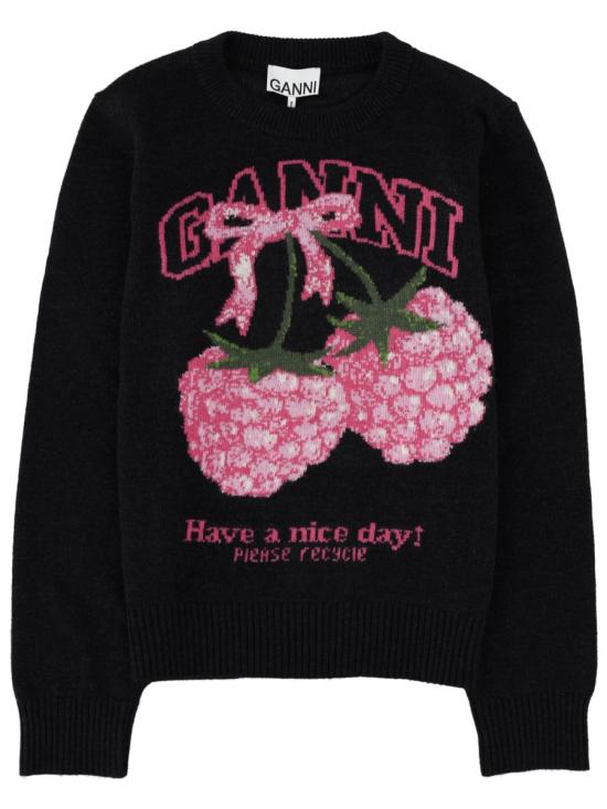 26SS 가니 스웨터 A1070276 252 BLACK DOM