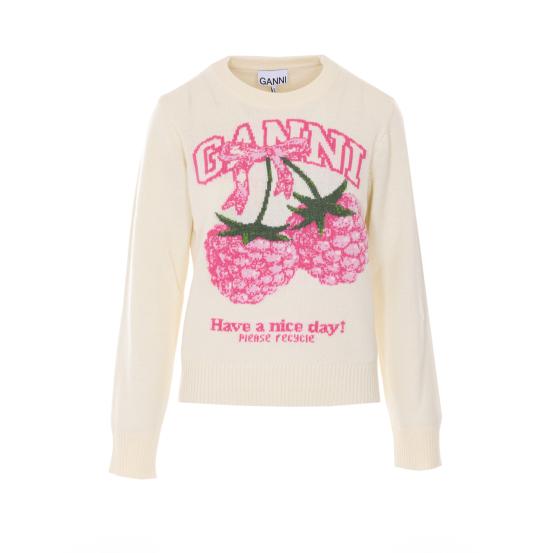 26SS 가니 스웨터 A1070275 135 EGRET DOM