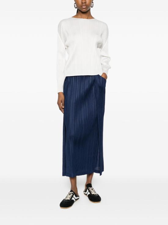 26SS 플리츠플리즈 미디 스커트 PP66JG37378 DARK NAVY DOM - PLEATS PLEASE