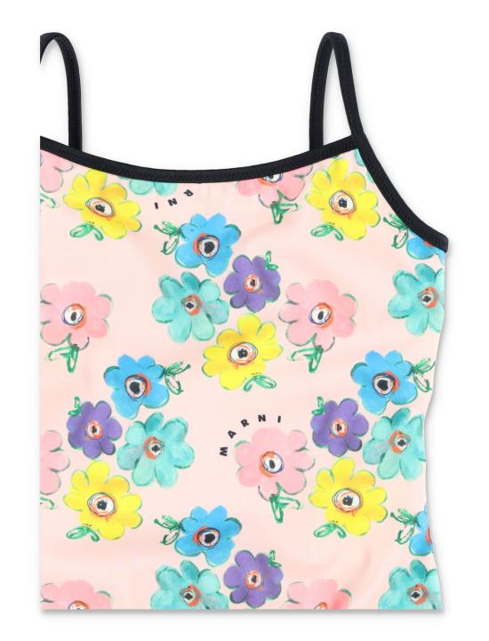  [키즈] 마르니 수영복/비치웨어 키즈  플로럴 프린트 원피스 수영복 로즈 - MARNI