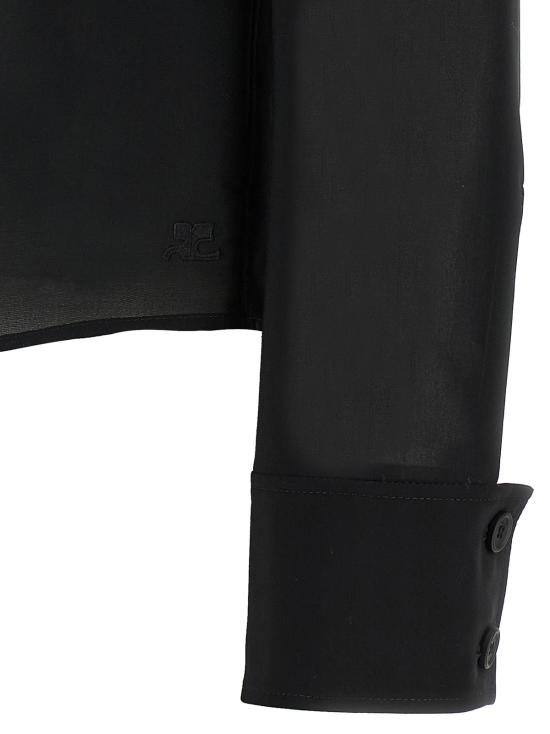  쿠레쥬 탑 쿠레주 포켓 셔츠 블랙 - COURREGES