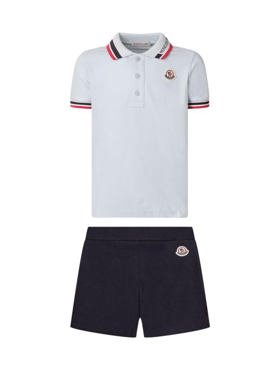 26SS [키즈] 몽클레어 캐주얼 세트 L19518M000158496F F77 AZZURRO NERO