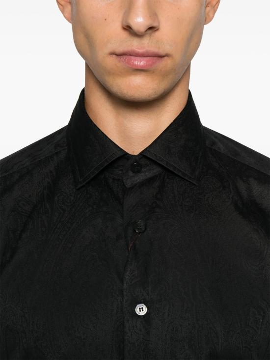  에트로 탑 로마 셔츠 블랙 - ETRO