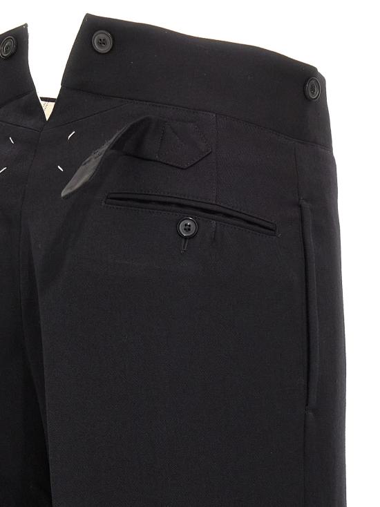  마르지엘라 팬츠 Maison Margiela 스트랩 울 - MAISON MARGIELA