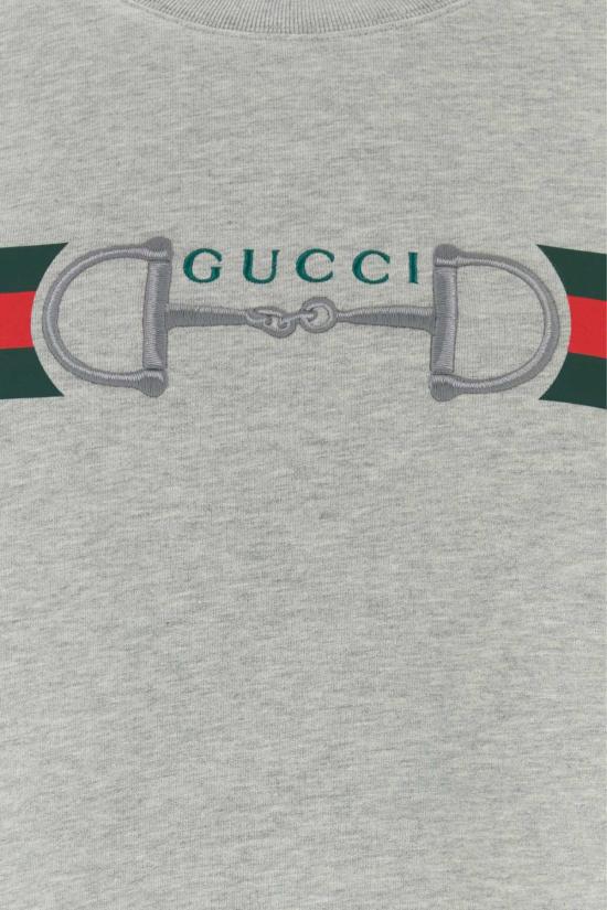  구찌 긴팔 티셔츠 코튼 스웨트셔츠 - GUCCI