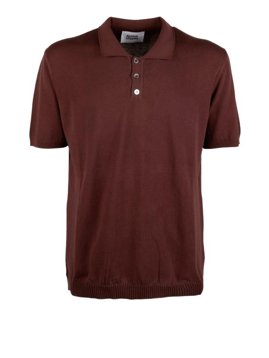 26SS 알파스튜디오 폴로 티셔츠 5043B 1009 CIOCCOLATO