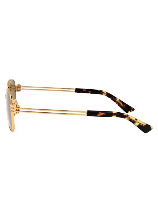  보테가베네타 안경 Bv1380s 메탈 선글라스 골드 골드 옐로우 - BOTTEGA VENETA