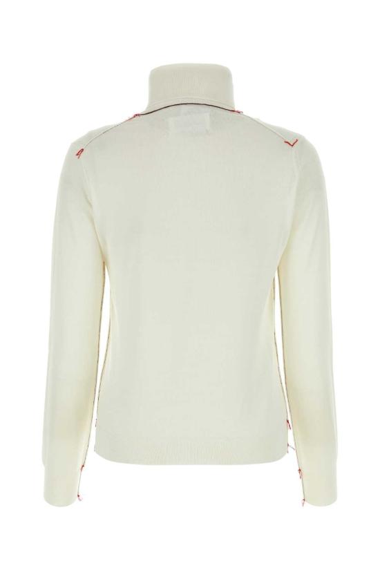  마르지엘라 스웨터 메종  아이보리 울 - MAISON MARGIELA