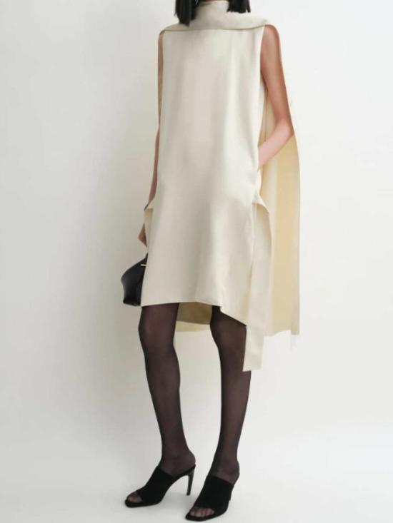  토템 원피스 코쿤 드레스 베이지 - TOTEME