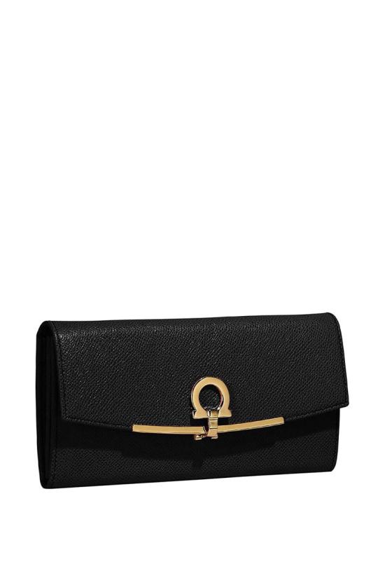 26SS 살바토레 페라가모 장지갑 22D150 683312 BLACK DOM - SALVATORE FERRAGAMO