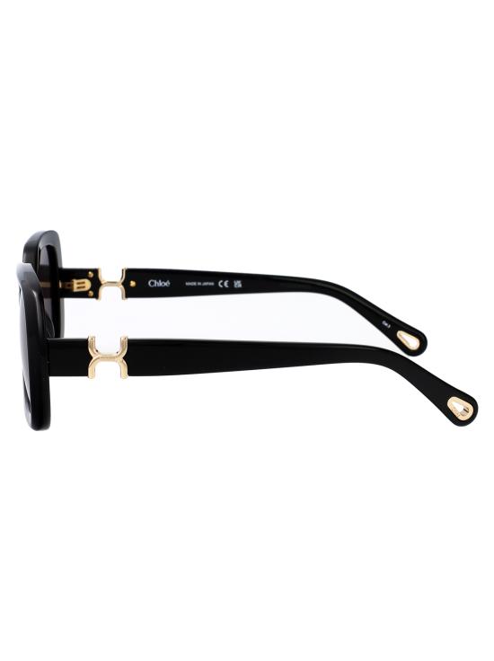  끌로에 안경 Ch0333s 재활용 아세테이트 선글라스 블랙 블랙 그레이 - CHLOE