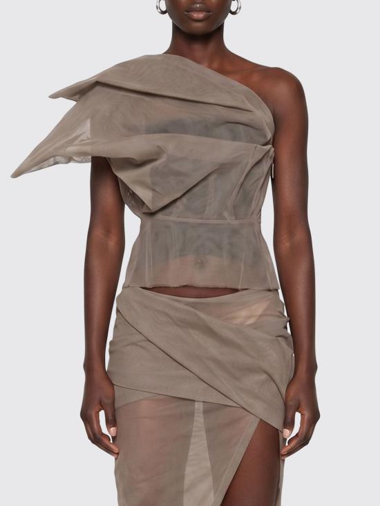 26SS 릭 오웬스 탑 RO01F6153TU 34 Grey