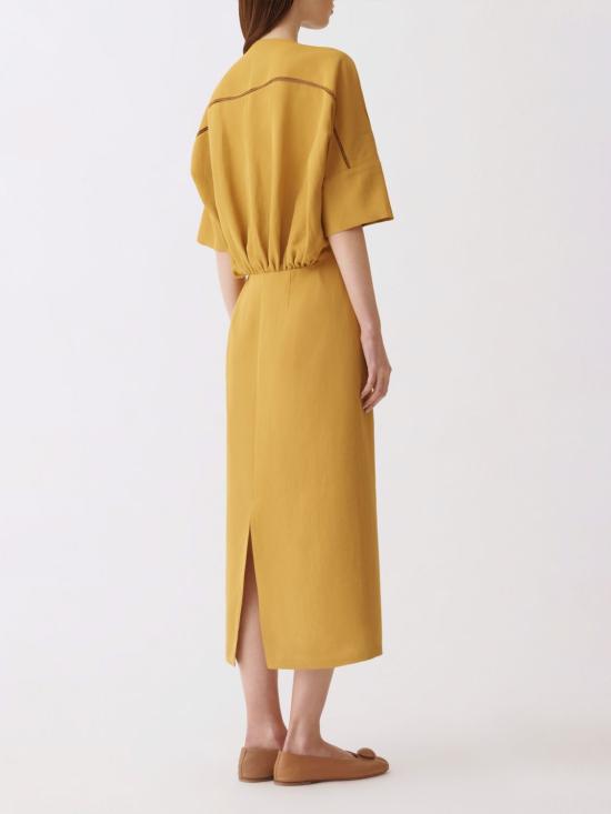 26SS 파비아나 필리피 롱 원피스 ABD276F644M148 6174 Mustard - FABIANA FILIPPI