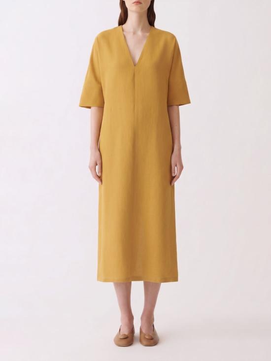 26SS 파비아나 필리피 롱 원피스 ABD276F644M148 6174 Mustard