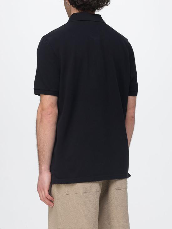 26SS 메종키츠네 폭스 헤드 레귤러 폴로 티셔츠 PM00209KP0002 P199 Black - MAISON KITSUNE