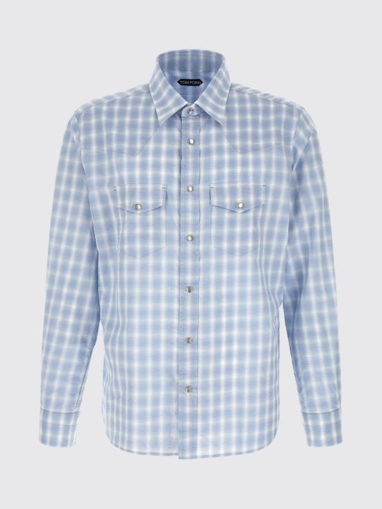 26SS 톰포드 셔츠 HDS001FMC312 WUA Blue - TOMFORD