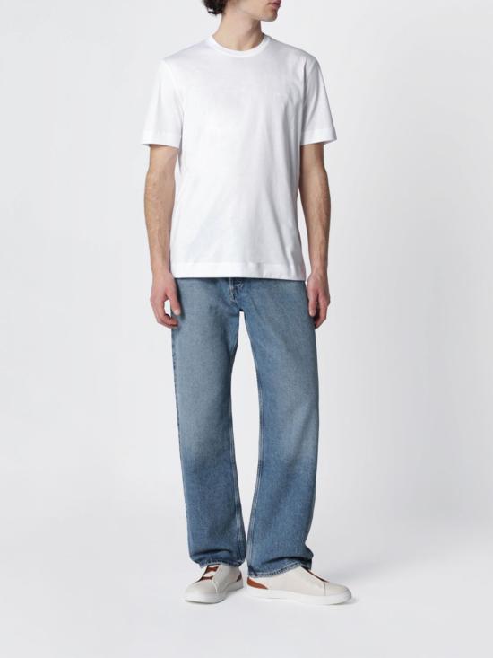 26SS 에르메네질도제냐 반팔 티셔츠 H765UH360A3 N00 White - ERMENEGILDO ZEGNA