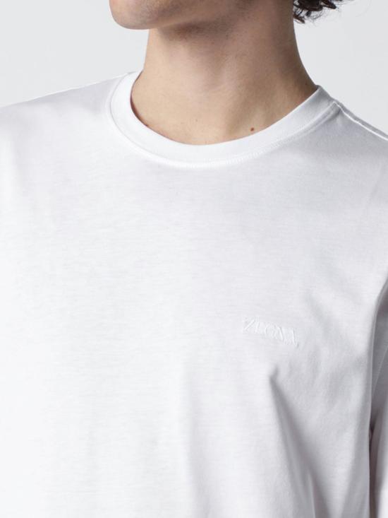 26SS 에르메네질도제냐 반팔 티셔츠 H765UH360A3 N00 White - ERMENEGILDO ZEGNA