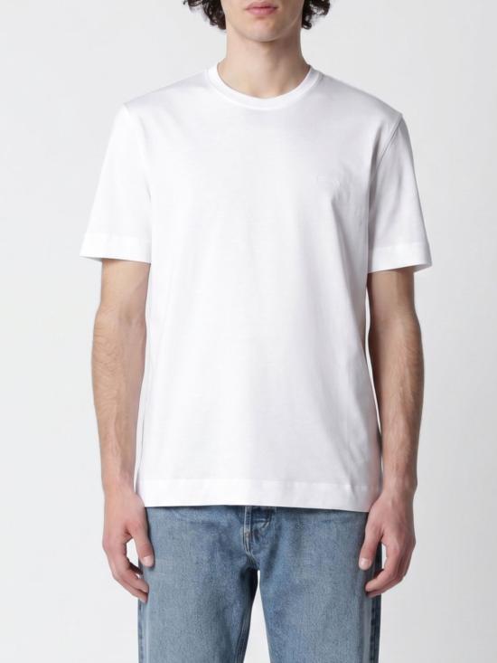 26SS 에르메네질도제냐 반팔 티셔츠 H765UH360A3 N00 White