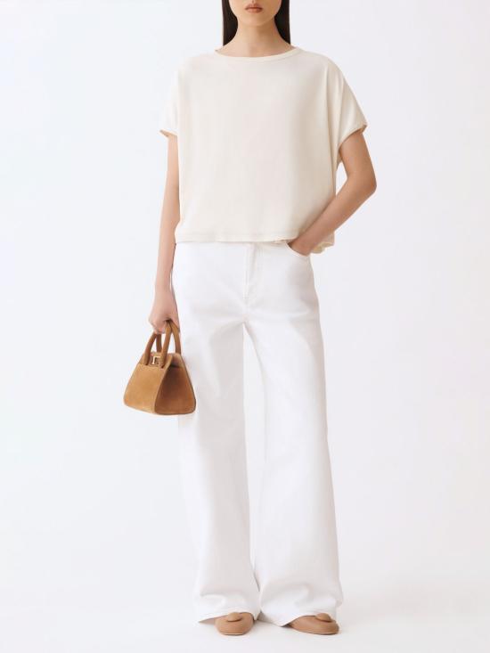 26SS 파비아나 필리피 반팔 티셔츠 JED276F568M209 0145 Butter - FABIANA FILIPPI