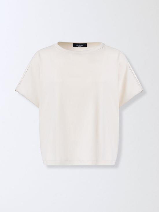 26SS 파비아나 필리피 반팔 티셔츠 JED276F568M209 0145 Butter - FABIANA FILIPPI