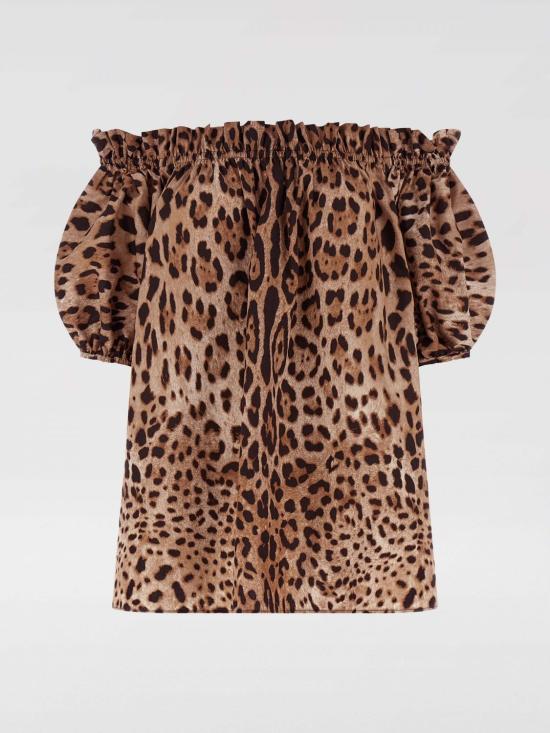 26SS 돌체앤가바나 탑 F71J7THS5E3 HY13M Brown - DOLCE & GABBANA