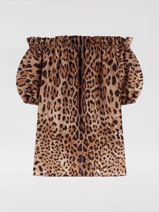 26SS 돌체앤가바나 탑 F71J7THS5E3 HY13M Brown - DOLCE & GABBANA