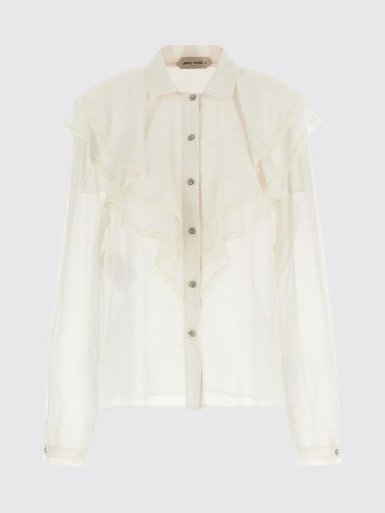 26SS 알베르타 페레티 탑 02011617 0003 Beige - ALBERTA FERRETTI