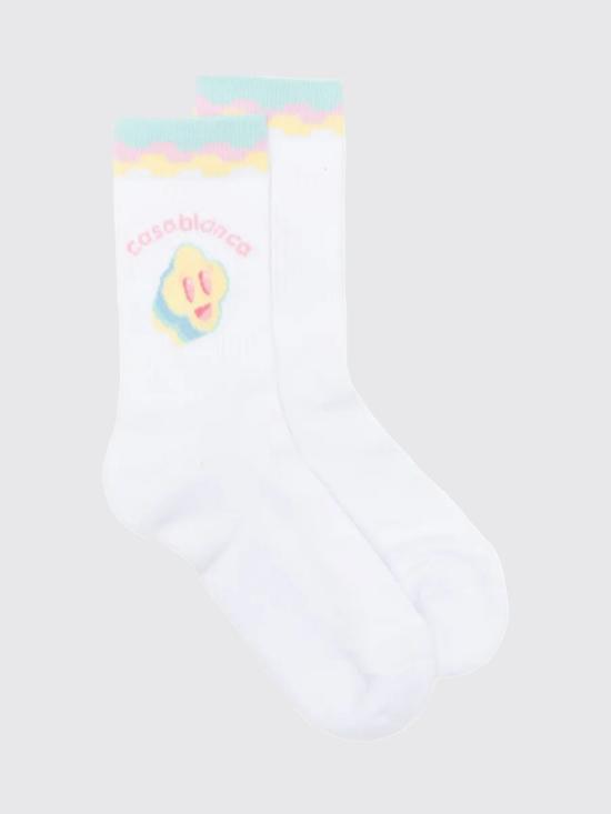 26SS 카사블랑카 양말 ASP26ACC010 04 White