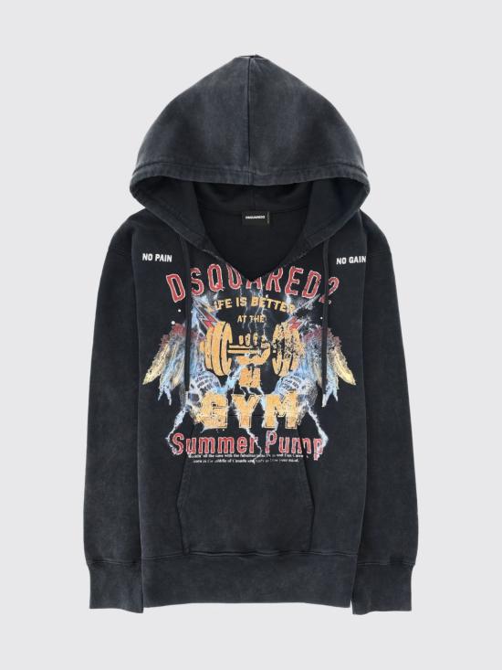 26SS 디스퀘어드2 긴팔 티셔츠 S74GU094D25028 814 Charcoal - DSQUARED2