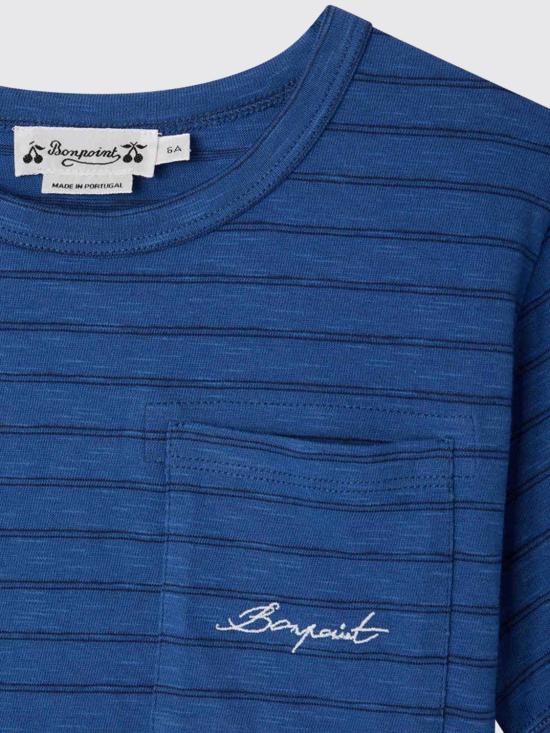 26SS [키즈] 봉쁘앙 티셔츠 S06BTSK00011 273 Blue - BONPOINT