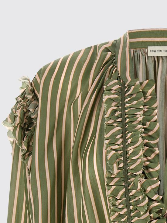 26SS 드리스 반 노튼 탑 2610107453274 604 Green - DRIES VAN NOTEN