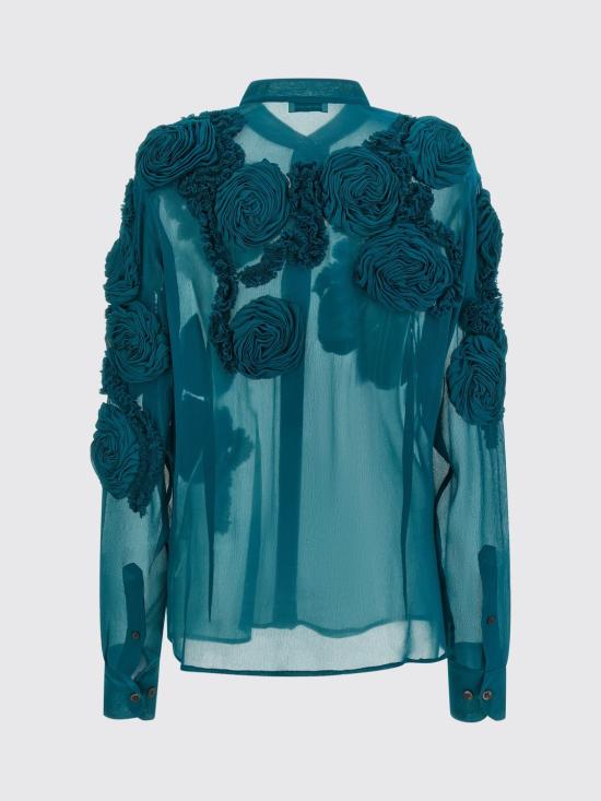 26SS 드리스 반 노튼 셔츠 2610107623376 508 Green - DRIES VAN NOTEN
