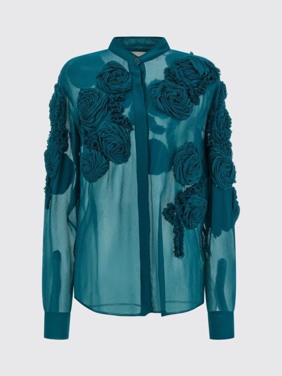 26SS 드리스 반 노튼 셔츠 2610107623376 508 Green - DRIES VAN NOTEN