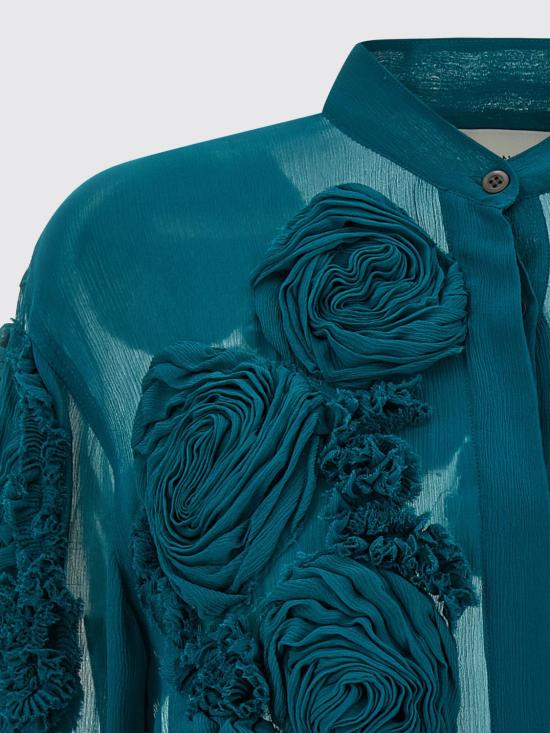 26SS 드리스 반 노튼 셔츠 2610107623376 508 Green - DRIES VAN NOTEN