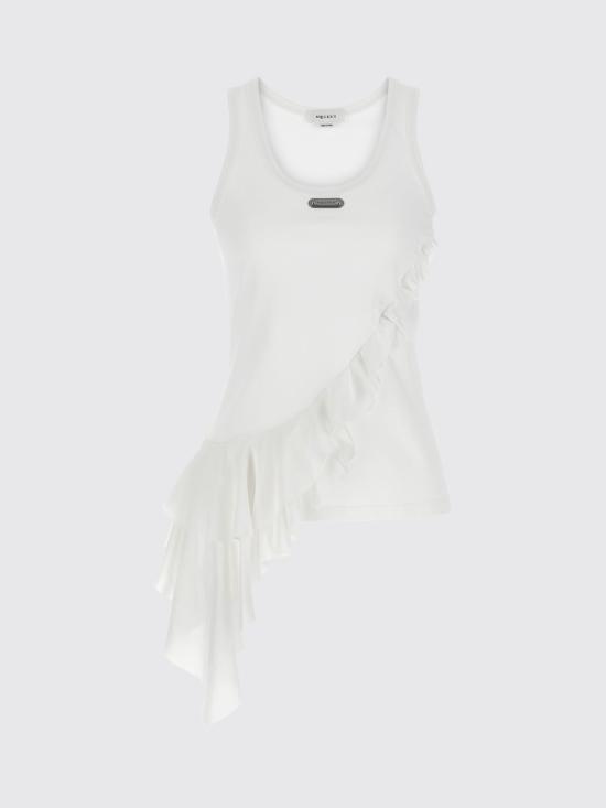 26SS 알렉산더 맥퀸 탑 870702QLAEZ 9007 White - ALEXANDER MCQUEEN