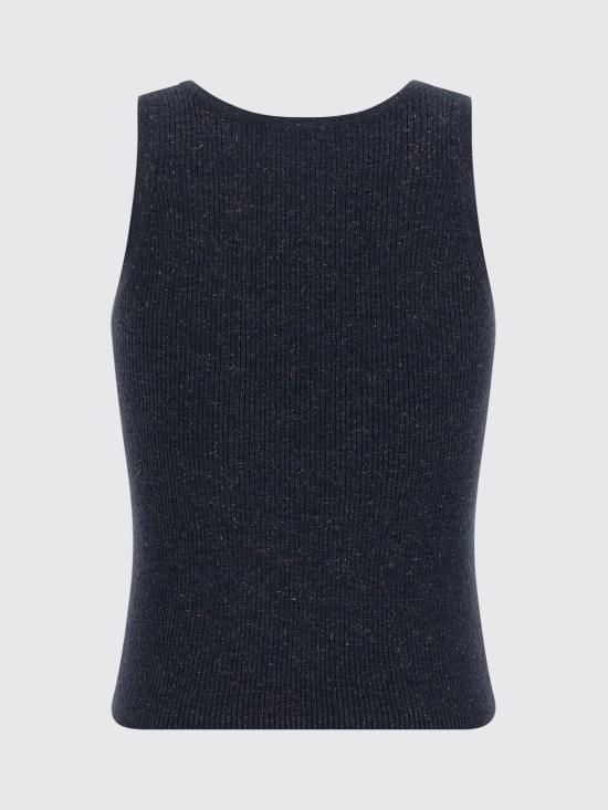 26SS 브루넬로 쿠치넬리 탑 M9A822220 C7186 Blue - BRUNELLO CUCINELLI