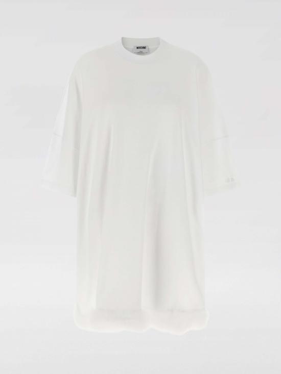26SS 모스키노 미디 원피스 04380542 1001 White - MOSCHINO